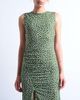 Topshop Topshop ruched polkadot maxi dress in green - 4