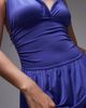 Topshop Topshop ruched waist cami maxi dress in cobalt blue - 4