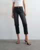 Topshop Topshop Runway mid rise cropped jeans in washed black - 2