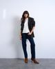 Topshop Topshop Runway mid rise straight jeans in navy-Blue - 3