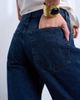 Topshop Topshop Runway mid rise straight jeans in navy-Blue - 4