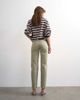 Topshop Topshop Runway mid rise straight jeans in washed khaki-Green - 4