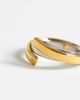 Topshop Topshop Ruth waterproof overlapping ring in stainless gold - 2