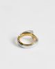 Topshop Topshop Ruth waterproof overlapping ring in stainless silver - 3