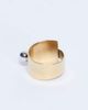 Topshop Topshop Ryan waterproof stainless steel wrap ring in gold - 3