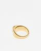 Topshop Topshop Rylie stainless steel ring with green stone in gold - 3