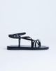 Topshop Topshop Sabrina metal toe flat sandals in black - 1