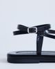 Topshop Topshop Sabrina metal toe flat sandals in black - 4