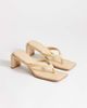 Topshop Topshop Sadie toe thong mid heel in camel-Neutral - 2