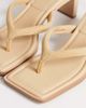 Topshop Topshop Sadie toe thong mid heel in camel-Neutral - 4