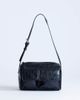 Topshop Topshop Safia front pocket shoulder bag in black - 1
