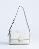 Topshop Topshop Safia front pocket shoulder bag in off white - 1