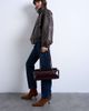 Topshop Topshop Sally folded bag in burgundy-Red - 3