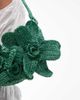 Topshop Topshop Sana knit flower bag in green - 3