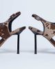 Topshop Topshop Sandy hair on real leather toe thong high heeled sandals in brown cow print - 2