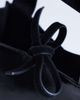 Topshop Topshop Sandy small real suede and leather purse with tie closure in black - 3