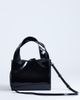 Topshop Topshop Sandy small real suede and leather purse with tie closure in black - 4