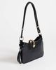 Topshop Topshop Sansa small shoulder bag with hardware in black - 3