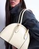 Topshop Topshop Saoirse patent shoulder bag in buttermilk-Yellow - 3