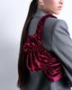 Topshop Topshop Saphire ruched velvet shoulder bag in plum-Purple - 2