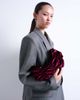 Topshop Topshop Saphire ruched velvet shoulder bag in plum-Purple - 4