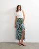 Topshop Topshop sarong maxi skirt in blue abstract leaf print - part of a set-Multi - 1