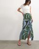 Topshop Topshop sarong maxi skirt in blue abstract leaf print - part of a set-Multi - 2