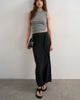 Topshop Topshop sarong wrap midaxi skirt in black - 2