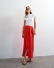 Topshop Topshop sarong wrap midi skirt in red - 1