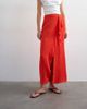 Topshop Topshop sarong wrap midi skirt in red - 2