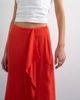 Topshop Topshop sarong wrap midi skirt in red - 4