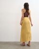 Topshop Topshop sarong wrap midi skirt in tan stripe-Multi - 4
