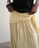 Topshop Topshop sash tie full circle crinkle maxi skirt in natural-Neutral - 2