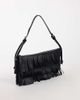 Topshop Topshop Sasha small fringe shoulder bag in black - 3