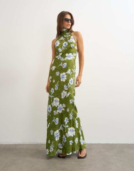 topshop tie back a line mini dress in lemon print Color:peach The pleated bandeau neckline Under 75 dollars Floating backless draped lace