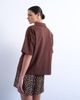 Topshop Topshop satin boxer shorts in brown polka dots - 3