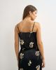 Topshop Topshop satin cami in floral print -part of a set-Black - 3