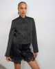 Topshop Topshop satin drummer boy jacket in black - 1