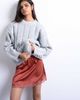 Topshop Topshop satin lace petticoat mini skirt in chutney-Orange - 1