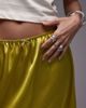 Topshop Topshop satin lace slip in lime-Green - 4