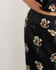 Topshop Topshop satin midi skirt in floral print -part of a set-Black - 2