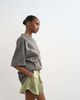 Topshop Topshop satin running shorts with deep waistband in green - 1