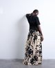 Topshop Topshop satin wide leg pants in cow print-White - 2