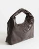 Topshop Topshop Savan woven small shoulder bag in chocolate-Brown - 3