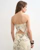 Topshop Topshop scarf bandeau top in black and ivory sketched floral - part of a set-White - 4
