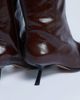 Topshop Topshop Scarlett Premium leather square toe knee high boots in chocolate-Brown - 2