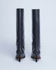 Topshop Topshop Scarlett Premium leather square toe knee high boots in gray - 2