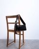 Topshop Topshop Scarlett real leather suede shoulder bag with contrast strap in black and chocolate - 3