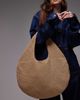 Topshop Topshop Scarlett straw bag with metal handle in natural-Neutral - 1