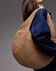 Topshop Topshop Scarlett straw bag with metal handle in natural-Neutral - 4